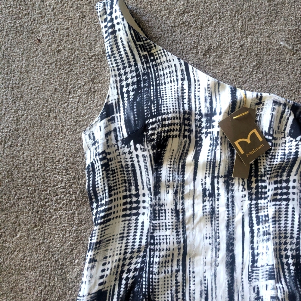 Women's Maloom Black and White Cocktail Dress Size 12